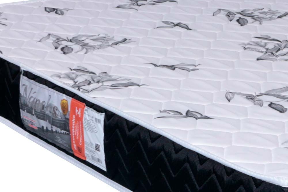 Cama Box Baú CRC +Colchão D28 Nápoles Orthoflex