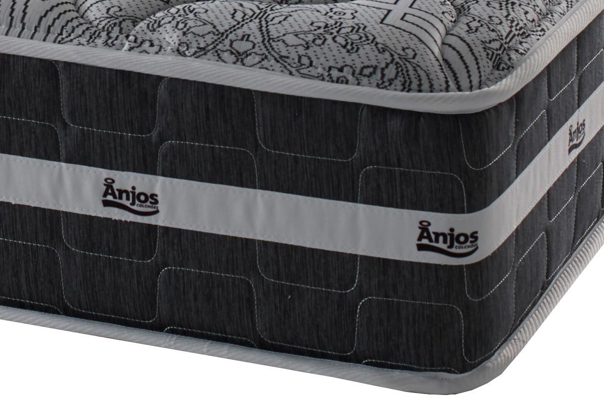 Cama Box Baú CRC +Colchão Molas Black Anjos