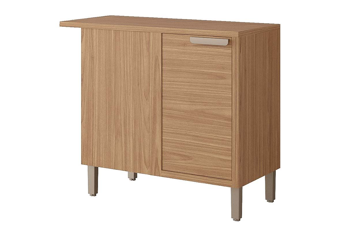 Balcão Cozinha MGM c/Tampo Estela Nicho de Canto c/1 Porta 92cm