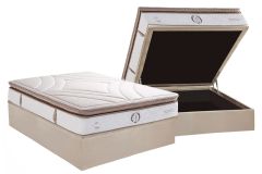 Cama Box Baú Filhão +Colchão Molas Imperatore Herval