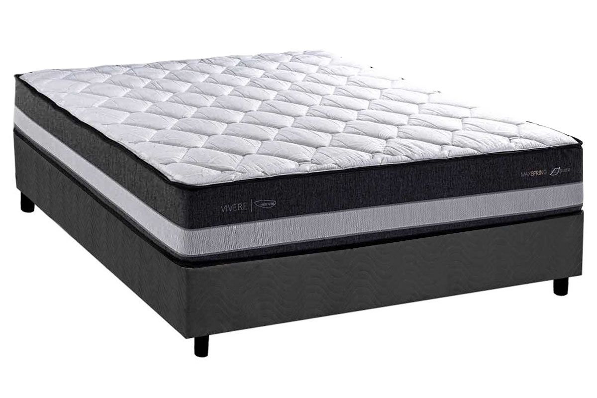 Cama Box CRC +Colchão Molas Minsque C1625 Herval