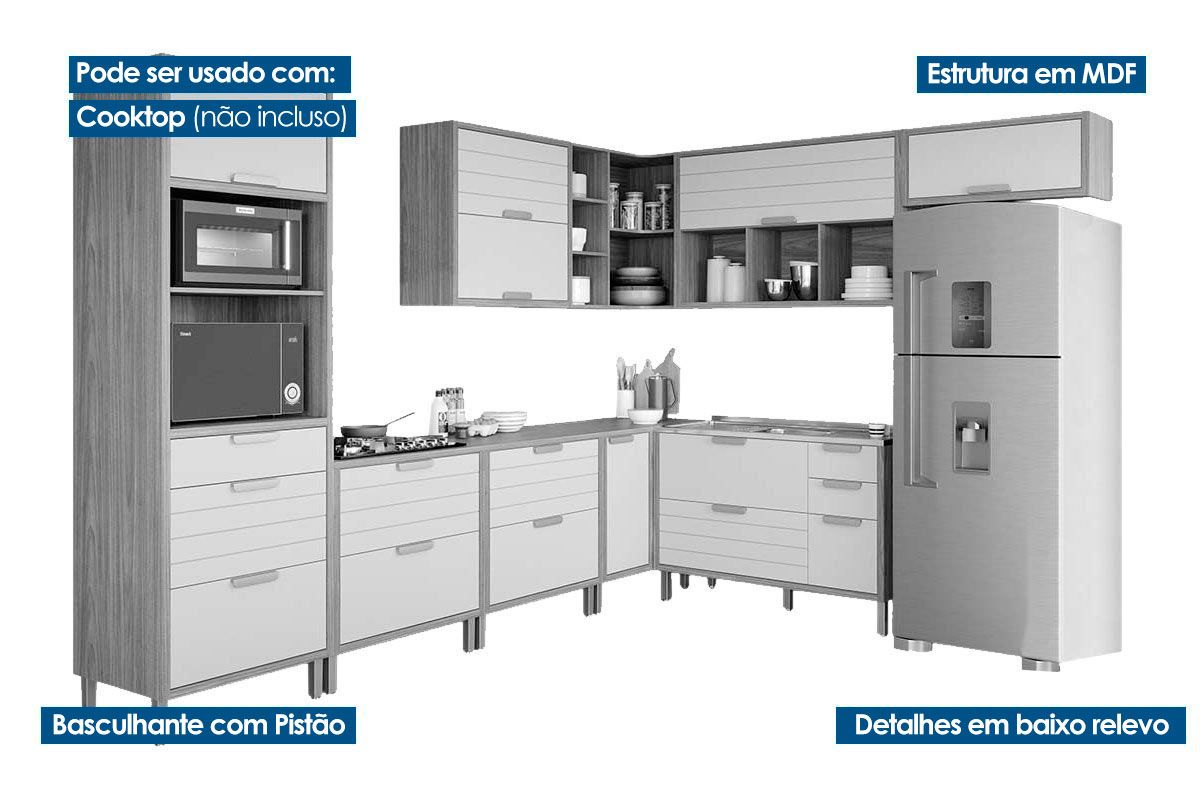Cozinha Completa MGM 9 Peças Eloise CZ025