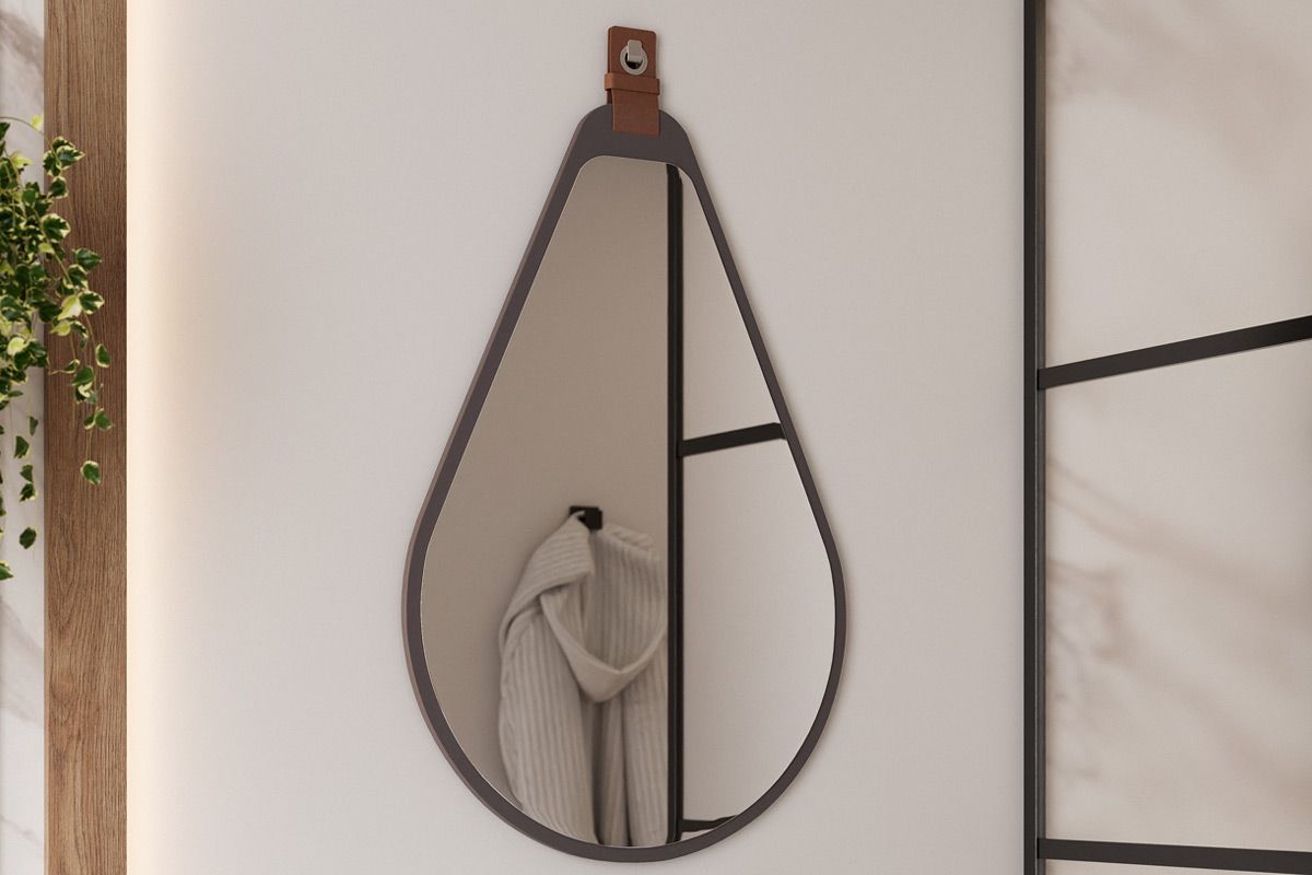 Espelheira Banheiro Gota 50X76cm MGMTitanium Espelheira Banheiro Gota 50X76cm MGMTitanium