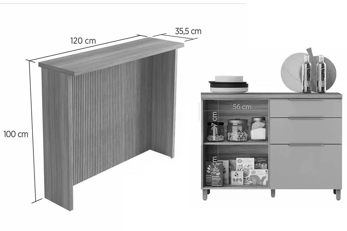 Cozinha Completa Nesher 6 Peças Marquesa C6P02