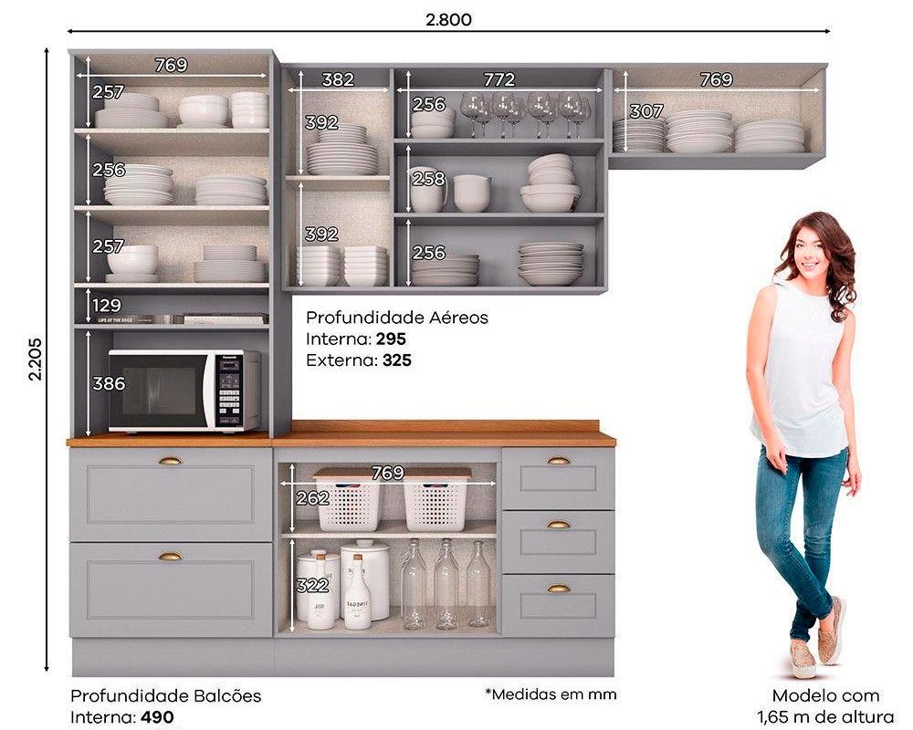 Cozinha Completa Henn 5 Peças Americana C5P12