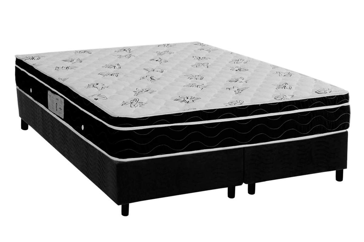 Cama Box CRC +Colchão Molas Physical Ortobom