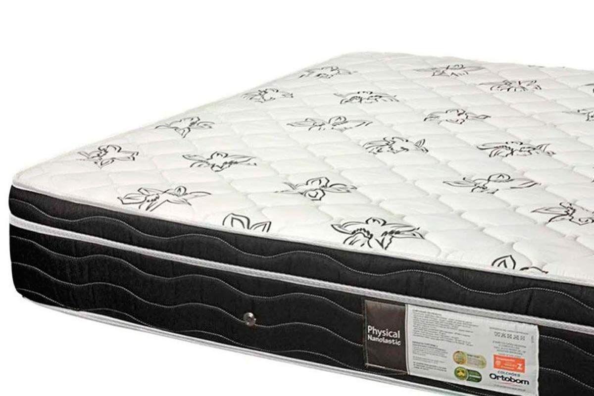 Cama Box CRC +Colchão Molas Physical Ortobom