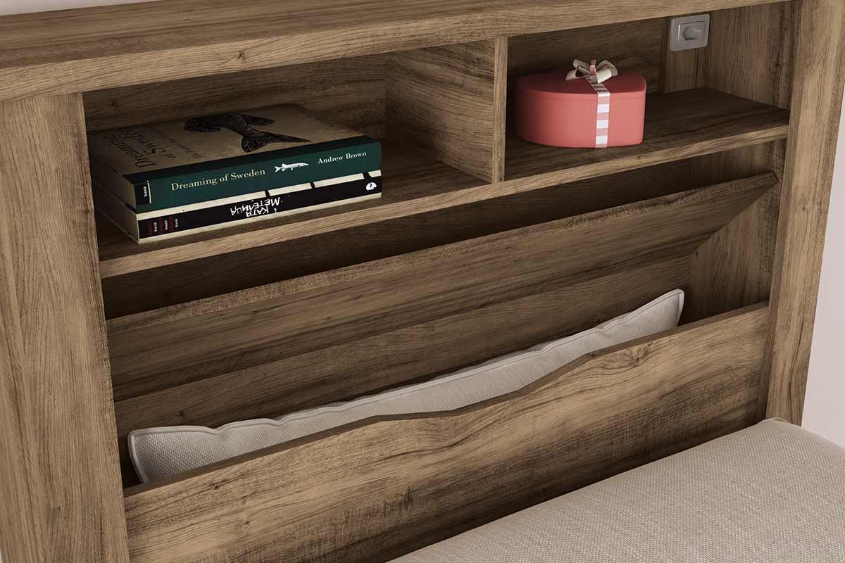 Colchão Solteiro Pérola Polar (1un) + Cama Invicta c/ 2 Gavetas