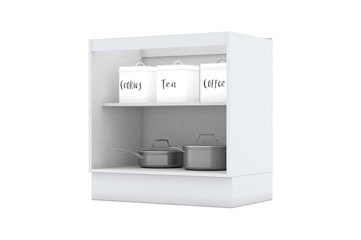 Balcão Cozinha Henn c/Tampo Americana c/2 Portas 80cm