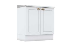 Balcão Cozinha Henn c/Tampo Americana c/2 Portas 80cm
