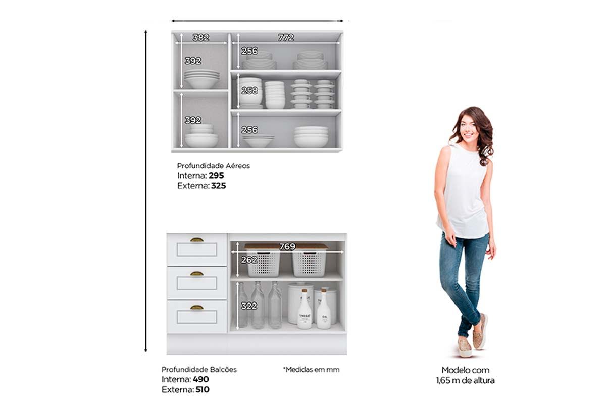 Cozinha Completa Henn 3 Peças Americana CZ125