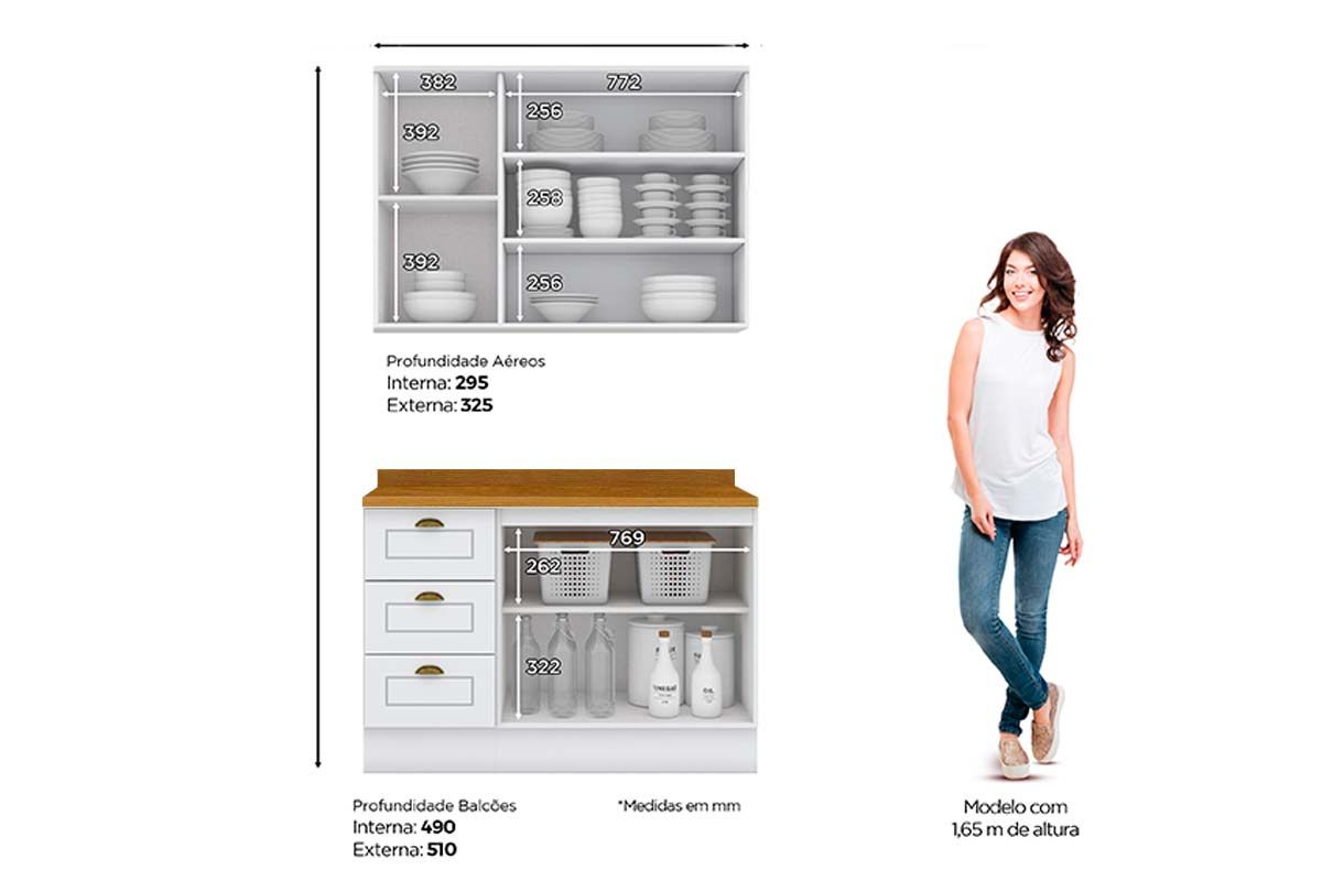 Cozinha Completa Henn 3 Peças Americana CZ126
