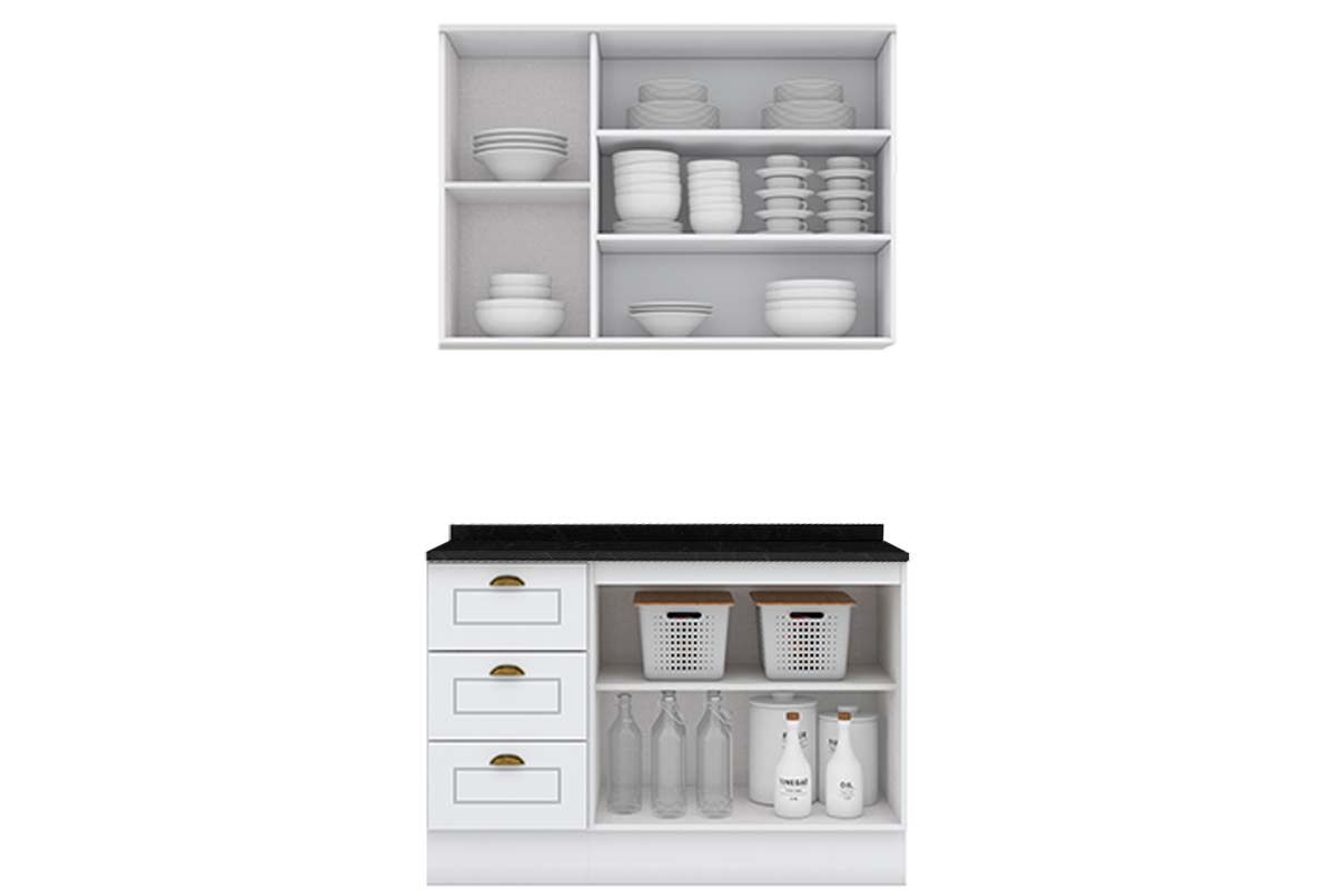 Cozinha Completa Henn 3 Peças Americana CZ126