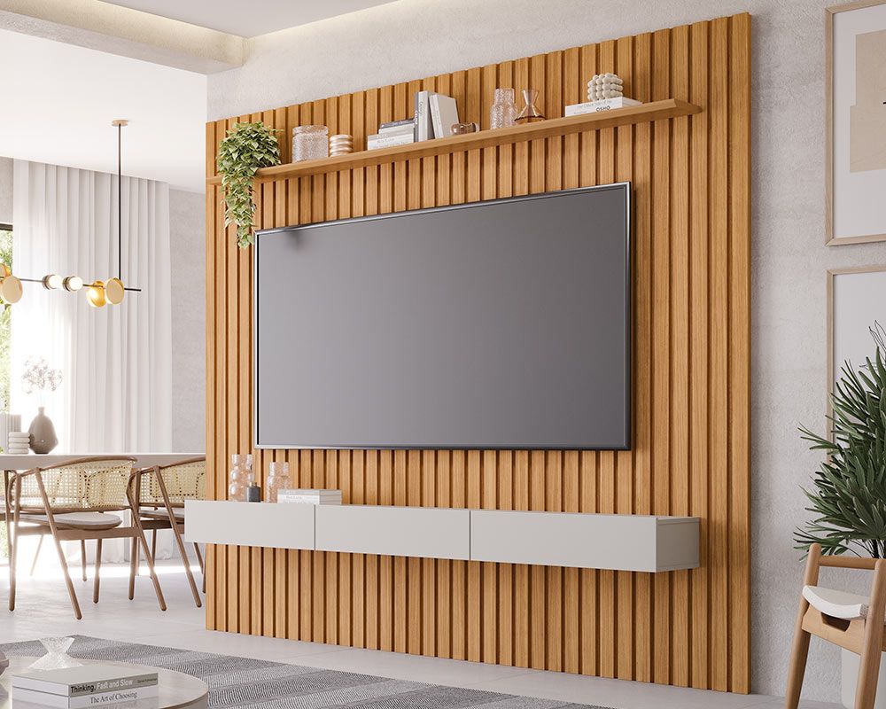 Painel Home p/ TV até 75 Pol Maragogi 230cm Permóbili