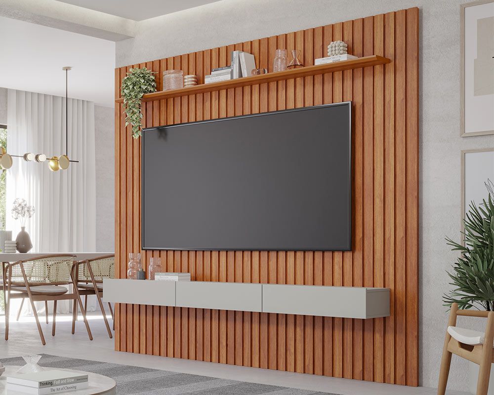 Painel Home p/ TV até 75 Pol Maragogi 230cm Permóbili