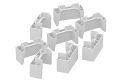 Multiuso Quarto Kit c/8 Pés PVC p/ Balcão de Cozinha - Henn