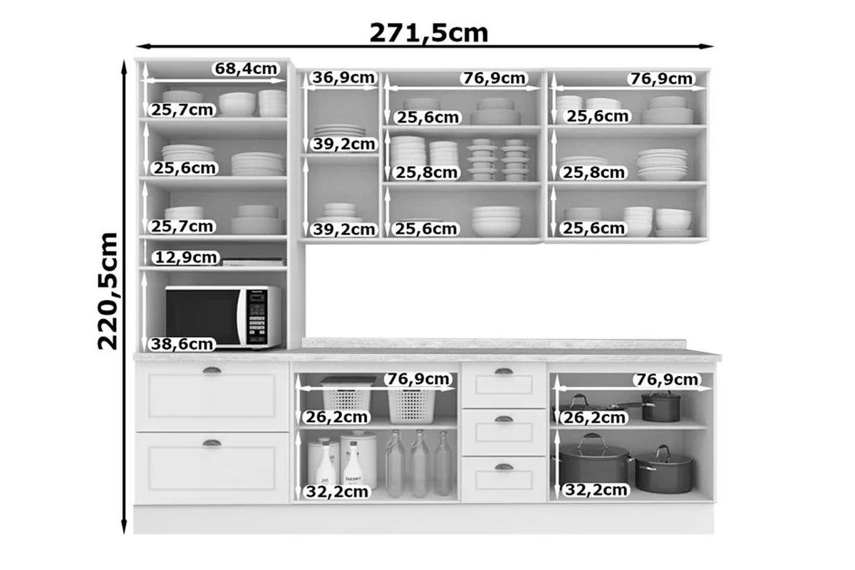 Cozinha Completa Henn 7 Peças Americana C5P45