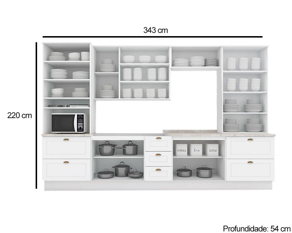 Cozinha Completa Henn 7 Peças Americana C5P66