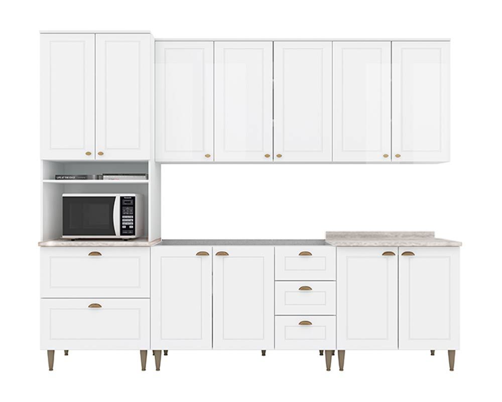 Cozinha Completa Henn 6 Peças Americana c/Pés C5P62