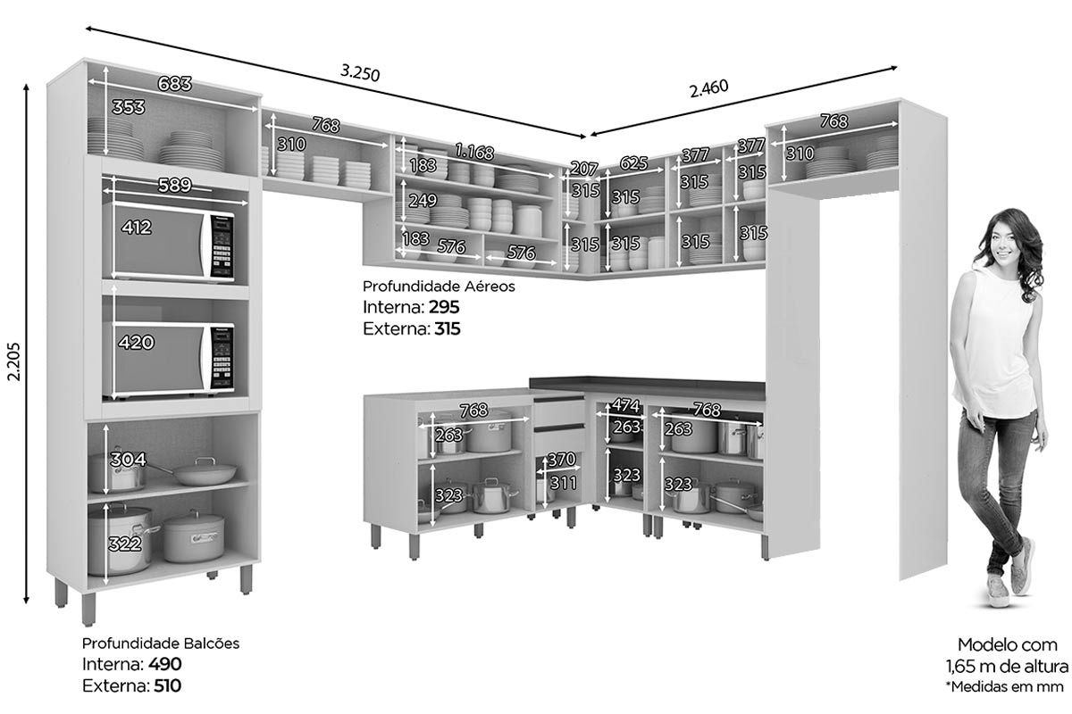 Cozinha Completa Henn 13 Peças Connect C5P72