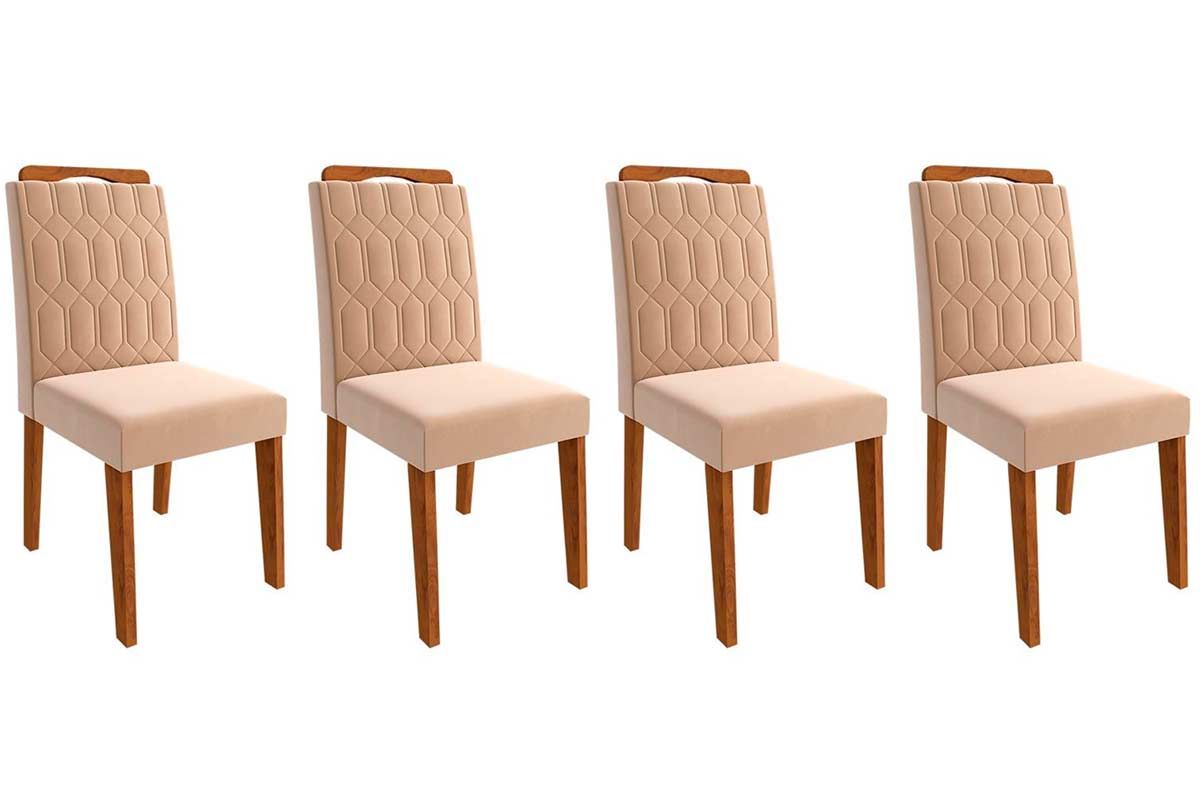 Cadeira Jantar Paola Kit 4 Un Cimol