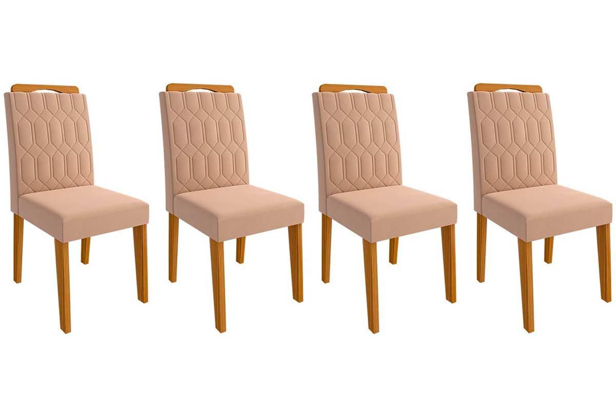 Cadeira Jantar Paola Kit 4 Un Cimol