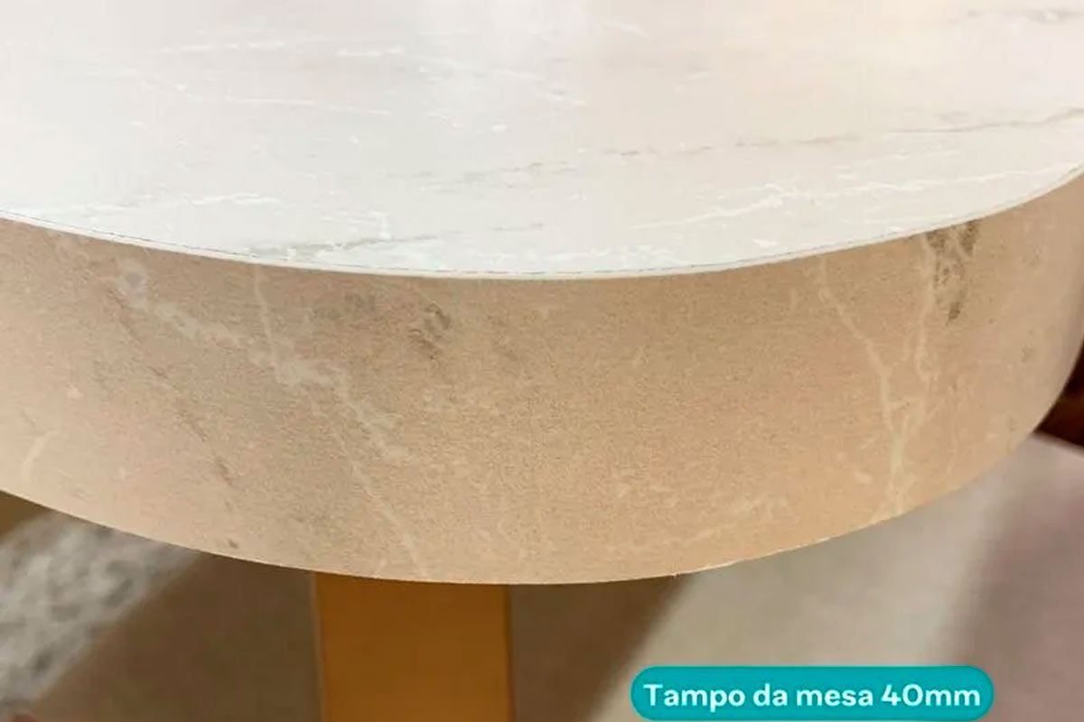 Mesa Jantar Stellar 1597 Aço c/Tampo Madeirado 160cm Carraro Mesa Jantar Stellar 1597 Aço c/Tampo Madeirado 160cm Carraro