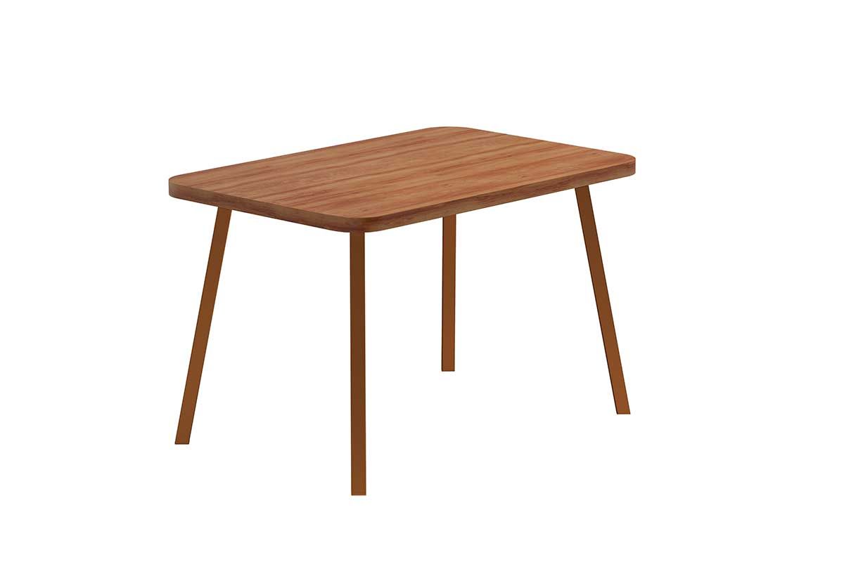 Mesa Jantar Stellar 1598 Aço c/Tampo Madeirado 120cm Carraro Mesa Jantar Stellar 1598 Aço c/Tampo Madeirado 120cm Carraro