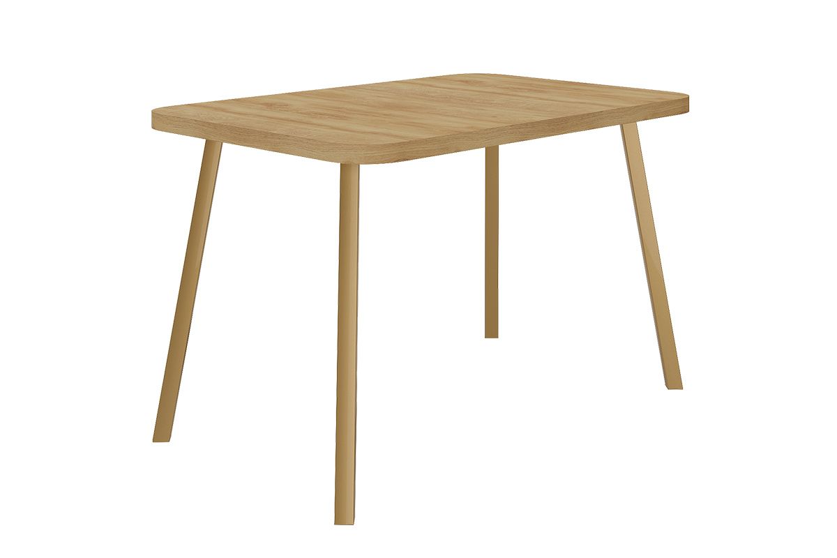 Mesa Jantar Stellar 1598 Aço c/Tampo Madeirado 120cm CarraroCarvalho/Dourado Mesa Jantar Stellar 1598 Aço c/Tampo Madeirado 120cm CarraroCarvalho/Dourado