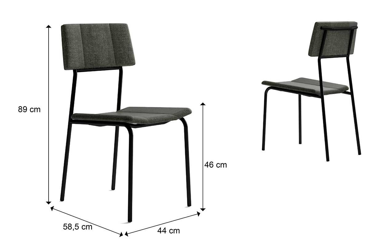 Sala de Jantar Completa 1593 c/ Tampo Madeirado 90x90cm e 4 Cadeiras 1742 - Carraro