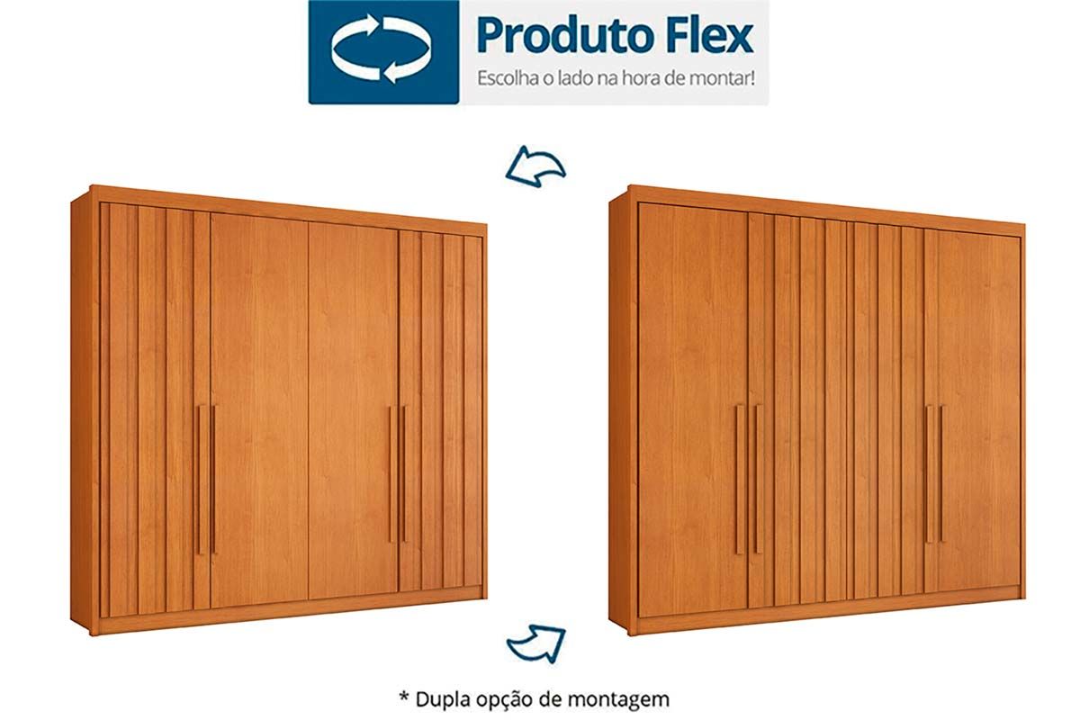 Guarda Roupa Solteiro 4 Portas (2 Ripadas) e 4 Gavetas Grécia Conquista Guarda Roupa Solteiro 4 Portas (2 Ripadas) e 4 Gavetas Grécia Conquista