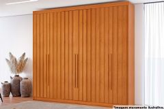 Guarda Roupa Casal 6 Portas Ripadas e 8 Gavetas Grécia Conquista