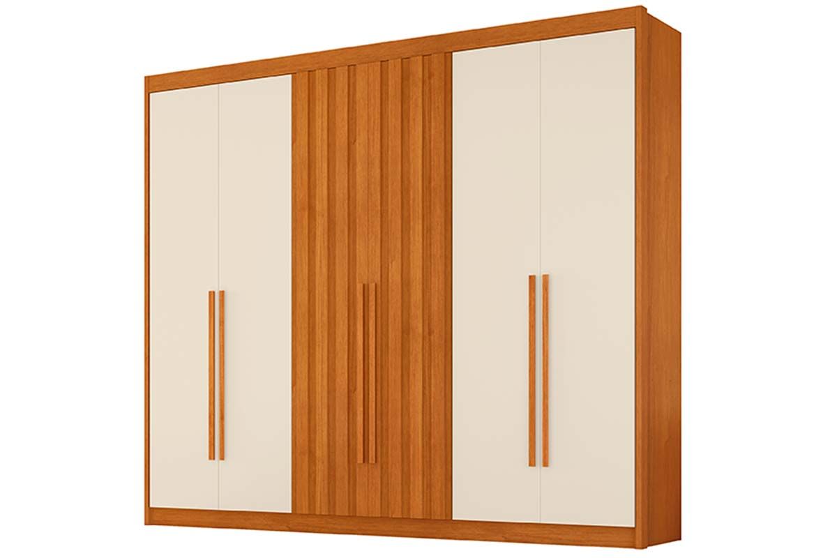 Guarda Roupa Casal 6 Portas (2 Ripadas) e 6 Gavetas Atenas Conquista Guarda Roupa Casal 6 Portas (2 Ripadas) e 6 Gavetas Atenas Conquista