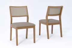 Carvalho/Linho Bege/Tela Off White