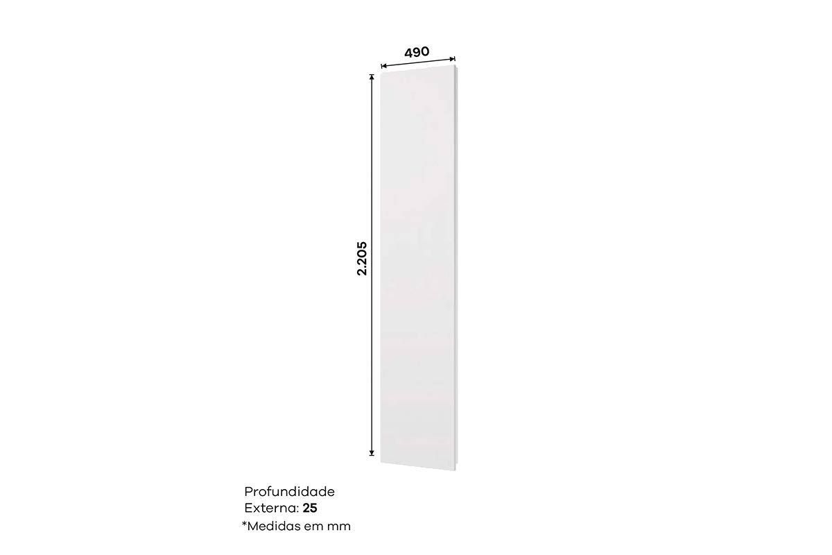 Multiuso Cozinha Henn Painel p/ Fechamento Lateral Americana 220x49x2,5cm Multiuso Cozinha Henn Painel p/ Fechamento Lateral Americana 220x49x2,5cm