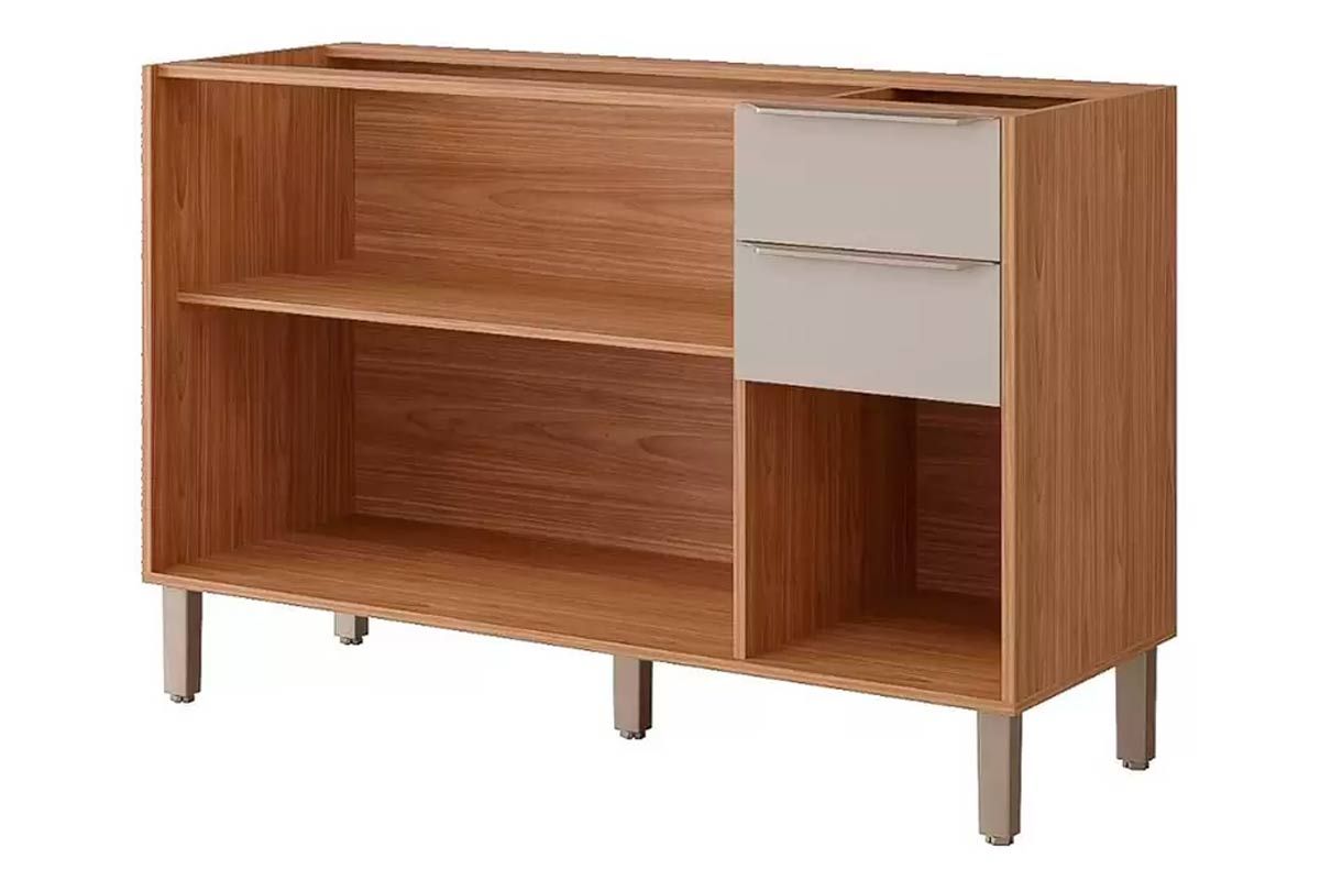 Balcão Cozinha MGM Esplêndida c/3 Portas 2Gavs s/Tampo 120cm