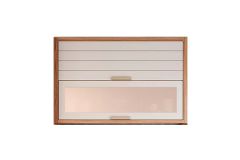 Armário Aéreo Cozinha MGM Eloise c/2 Portas c/Vidro 120cm
