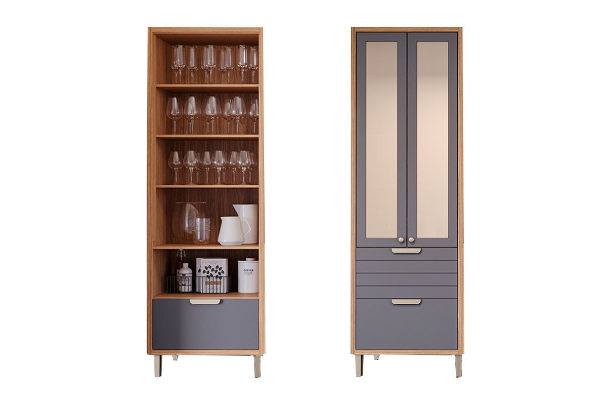 Paneleiro Cozinha MGM Eloise c/3 Portas c/Vidro 1Gav 70cm Paneleiro Cozinha MGM Eloise c/3 Portas c/Vidro 1Gav 70cm