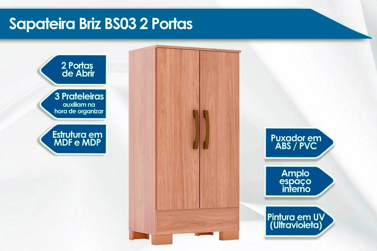 Conjunto Quarto Guarda Roupa + Cômoda QC628 Henn