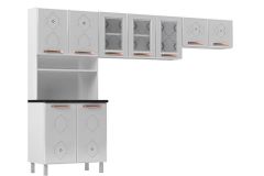 Cozinha Compacta Telasul Mirage Aço 3 Peças (2 Aéreos + 1 Paneleiro) CZC40