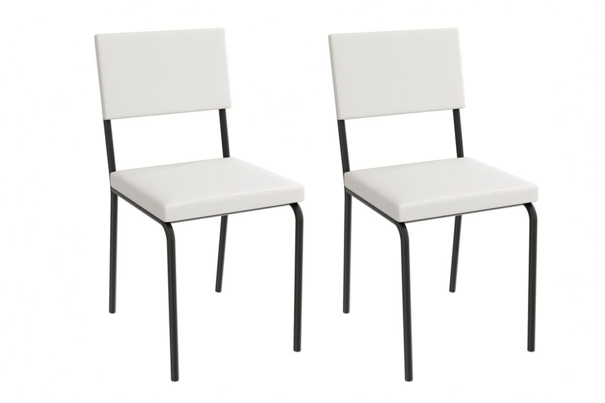 Cadeira Jantar Zaria 2C128PRF Aço Kit 2Un Kappesberg Cadeira Jantar Zaria 2C128PRF Aço Kit 2Un Kappesberg