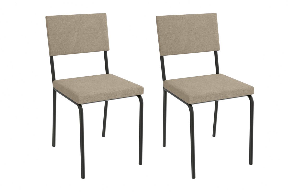 Cadeira Jantar Zaria 2C128PRF Aço Kit 2Un Kappesberg Cadeira Jantar Zaria 2C128PRF Aço Kit 2Un Kappesberg