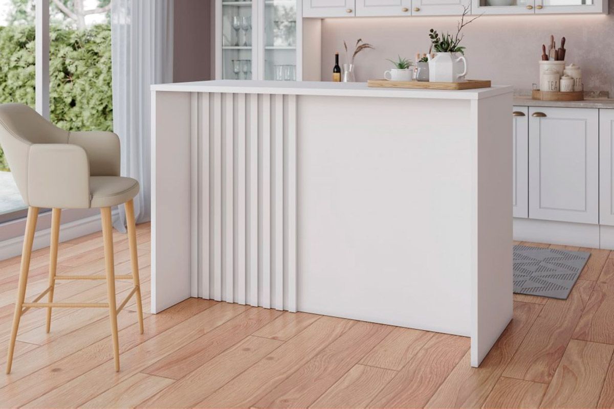 Bancada Ilha Cozinha Henn Gourmet Americana c/2 Portas 3Gavs 145cm