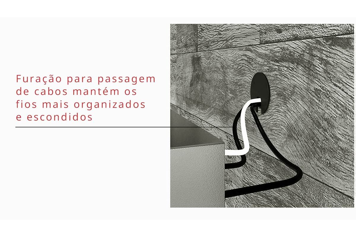 Painel Home p/ TV até 47 Pol Smart c/Prateleira e Nichos 120x120cm DJ Móveis Painel Home p/ TV até 47 Pol Smart c/Prateleira e Nichos 120x120cm DJ Móveis