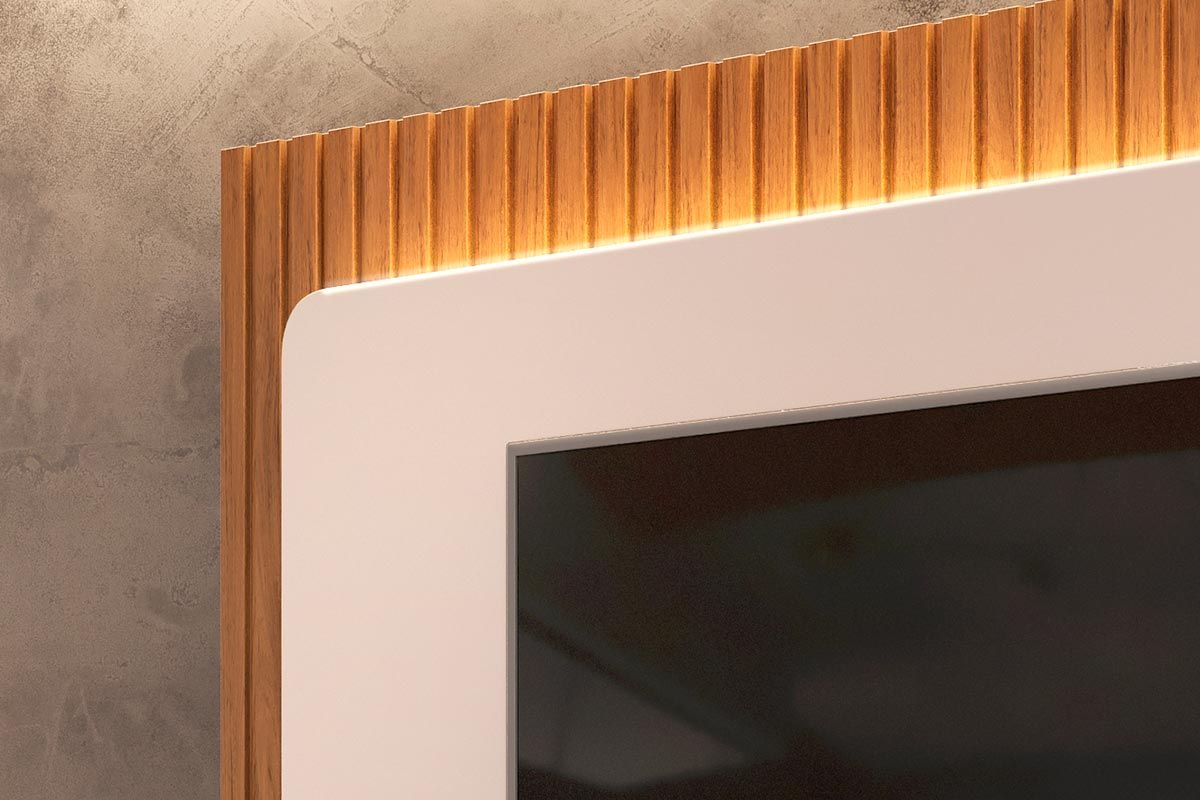 Painel Home p/ TV até 70 Pol Treviso c/Led 210cm DJ Móveis