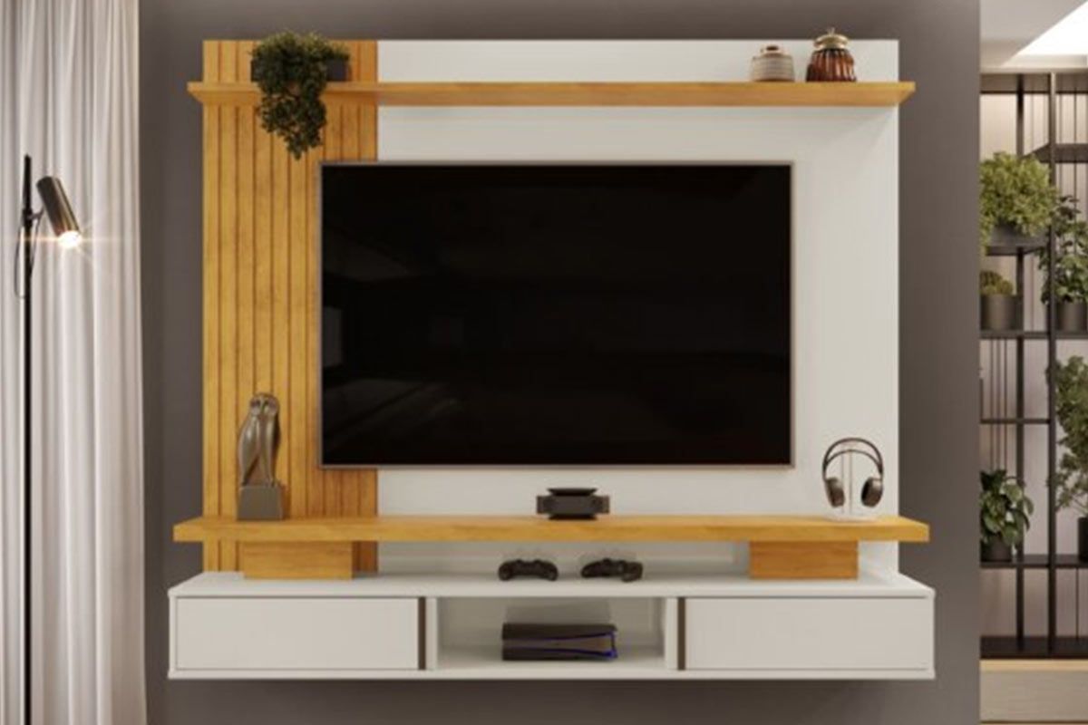 Painel Home p/ TV até 65 Pol Leoni DJ MóveisBali/Cedro Painel Home p/ TV até 65 Pol Leoni DJ MóveisBali/Cedro