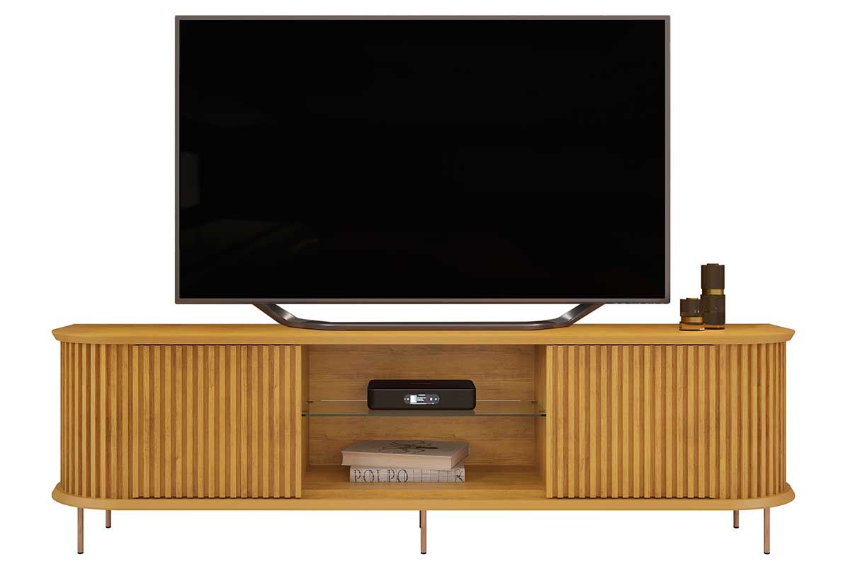 Rack Bancada p/ TV até 75 Pol Atlas DJ Móveis Rack Bancada p/ TV até 75 Pol Atlas DJ Móveis