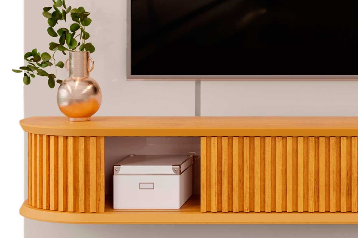 Painel Home p/ TV até 75 Pol Capri DJ Móveis Painel Home p/ TV até 75 Pol Capri DJ Móveis