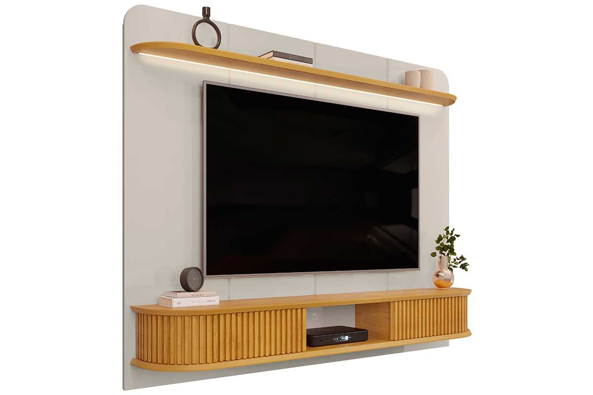 Painel Home p/ TV até 75 Pol Capri DJ Móveis Painel Home p/ TV até 75 Pol Capri DJ Móveis