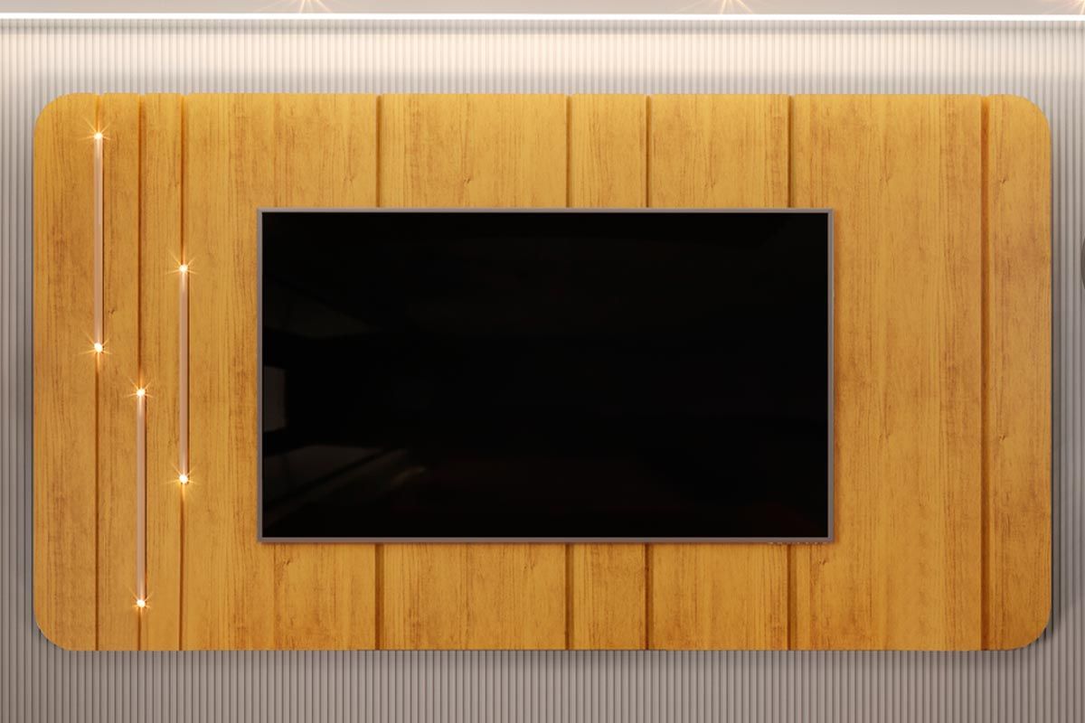 Painel Home p/ TV até 75 Pol Celine c/Led 241cm DJ MóveisCedro